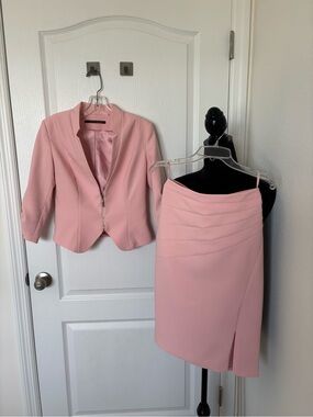 Love Republic Soft Pink Blazer & Pencil Skirt Suit Set XS